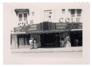 An undated archival photograph of The Cole’s earlier marquee